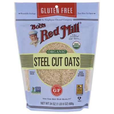 Овсяные хлопья Bobs Red Mill Organic Steel Cut Oats 24 унции