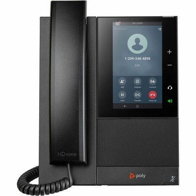 Poly CCX 500 IP Phone, Corded, Bluetooth, Black, TAA Compliant 849B5AA#ABA