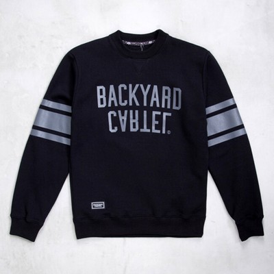 

Backyard Cartel Back Sport Crewneck Мужская черная спортивная толстовка с круглым вырезом, Черный