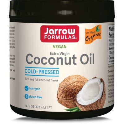 Jarrow Formulas, Inc. Веганское кокосовое масло экстра-класса, 16 жидких унций твердого масла