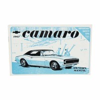 Neue Bedienungsanleitung für 1967 Chevrolet Camaro owners manual Buch auch SS