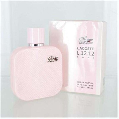 LACOSTE Eau de Lacoste L.12.12. ROSE Eau de Parfum for Women 3.4 oz New in Box