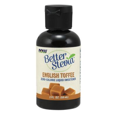 NOW Foods Жидкий подсластитель Better Stevia - English Toffee 2 жидких унции Liq