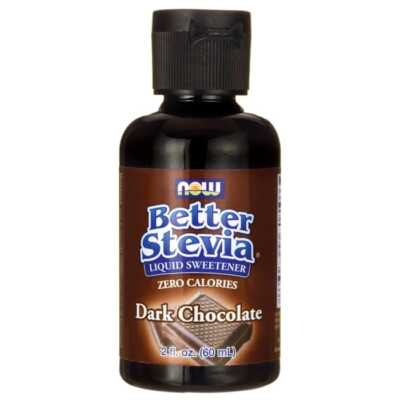 Жидкий подсластитель NOW Foods Better Stevia - темный шоколад, 2 жидких унции