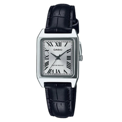 Casio Women's LTP-V007 Waterproof Stainless Steel/Leather Watch