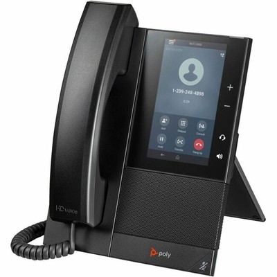 Poly CCX 505 Corded Corded/Cordless Bluetooth Wi-Fi Desktop IP Phone 82Z82AA