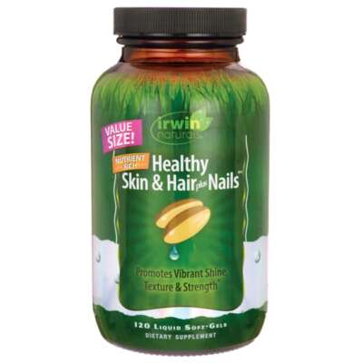 Irwin Naturals Healthy Skin & Hair Plus Nails 120 л гелей