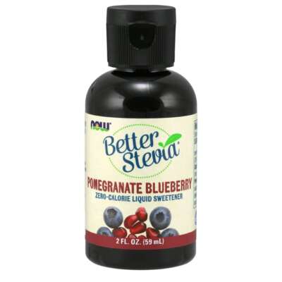 NOW Foods Жидкий подсластитель Better Stevia - Гранатовая черника 2 жидких унции Liq