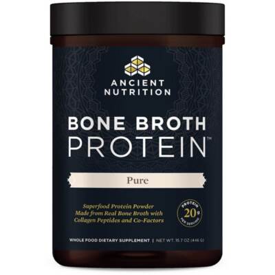 Протеин костного бульона Ancient Nutrition — чистый порошок, 15,7 унций