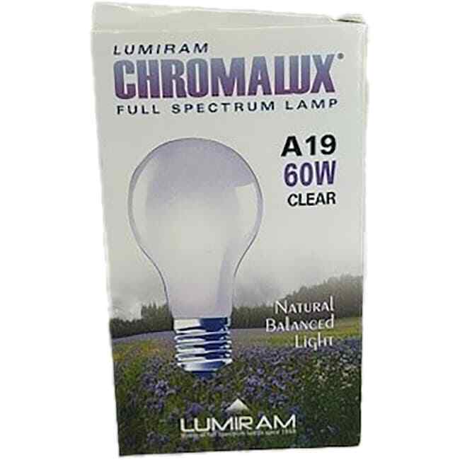 Chromalux Light Bulb - 60W Clear 60 Watt 1 Unit