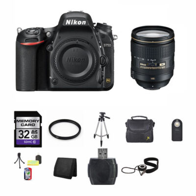 Nikon D750 DSLR Camera w/24-120mm Lens 32GB Full Kit