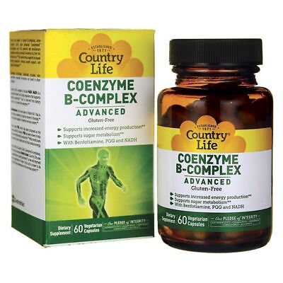 Country Life Coenzyme B-Complex Advanced 60 растительных капсул