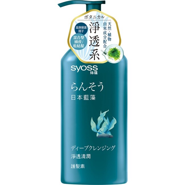 Schwarzkopf Syoss Natural Blue Spirulina Shampoo, Conditioner 420ml