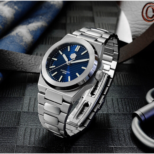 Pre-owned San Martin Men Dive Watch Luxury Mens Automatic Watches 200m Waterproof Luminous
