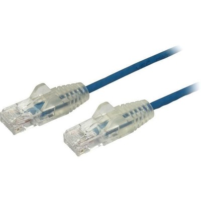 StarTech.com 6 ft CAT6 Cable - Slim CAT6 Patch Cord - Blue - Snagless RJ45 Conne