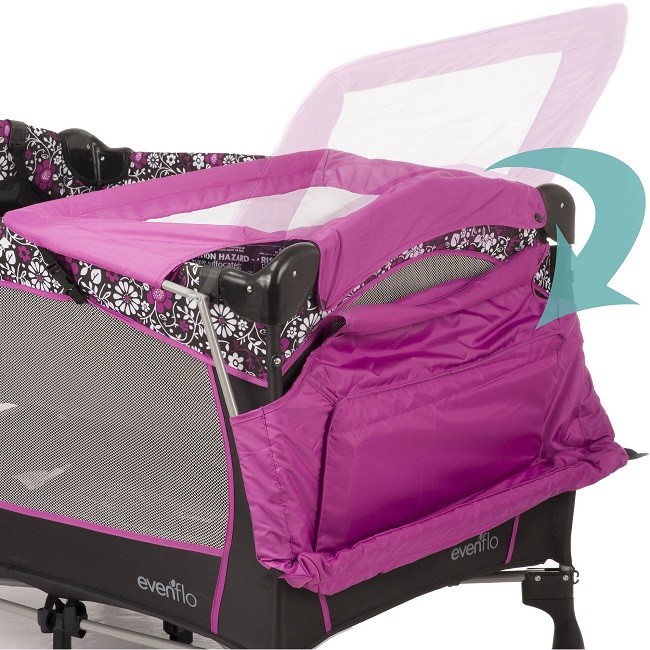 Playpen Pack Play Change Crib Bassinet Bed Travel Baby Infant Portable Toy Bar