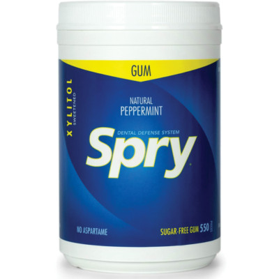 Xlear Spry Sugar-Free Gum - Natural Peppermint 550 Ct