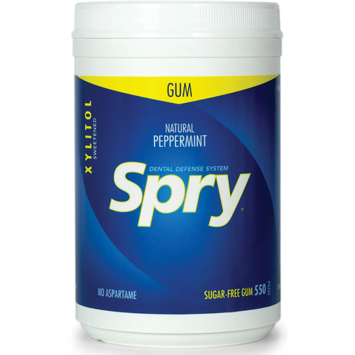 Xlear Spry Sugar-Free Gum - Natural Peppermint 550 Ct