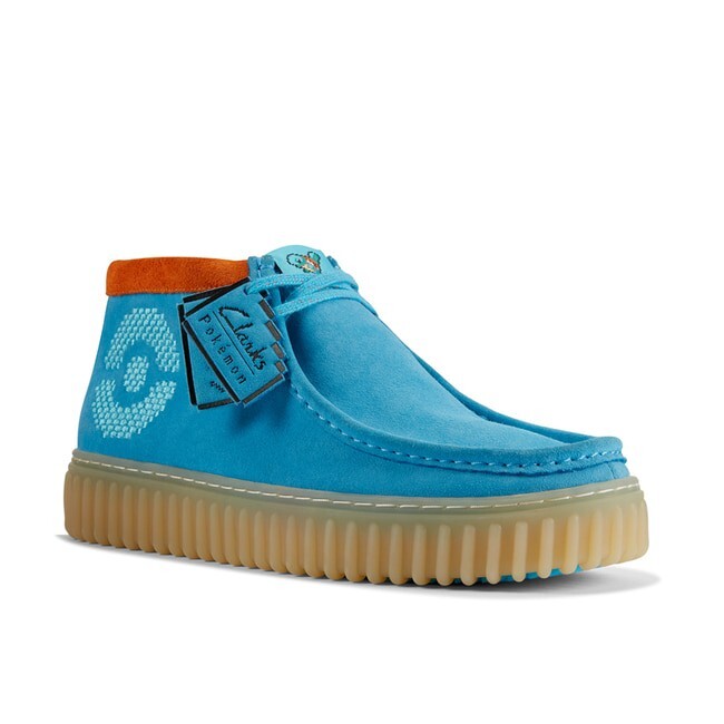 Pre-owned Clarks Torhill X Pokémon Torhill Explore Blue Suede, "2023"