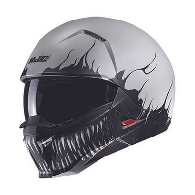 Black/White HJC i20 Scraw Street Helmet - Large 2303-704