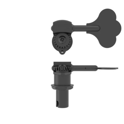 Hipshot 20675B Clover Key Licensed Ultralite  Bass Tuning Key 1/2''- Black
