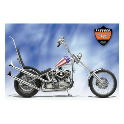 Paughco Fishtail Muffler 28'' With Mounting Bracket Chrome For Harley - Davidson