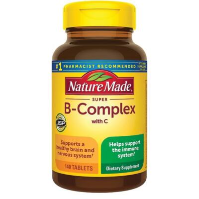 Nature Made Super B-Complex with Vitamin C 140 Tabs