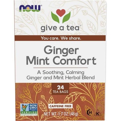 NOW Foods Ginger Mint Comfort Tea 24 Bag(S)