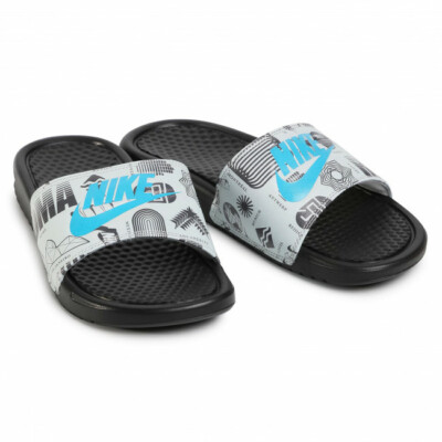 NIKE BENASSI JDI PRINT SLIDES SANDALS  ''WORLDWIDE PACK''  MENS SZ 14 631261 041 