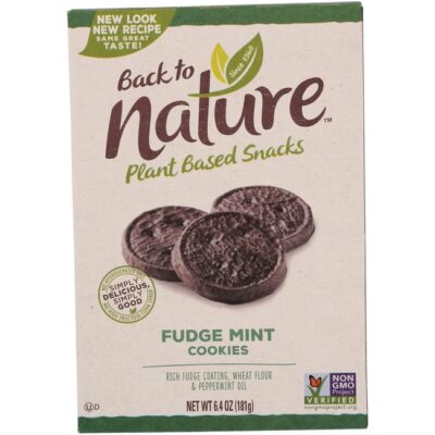 Печенье Back To Nature Fudge Mint, коробка 6,4 унции