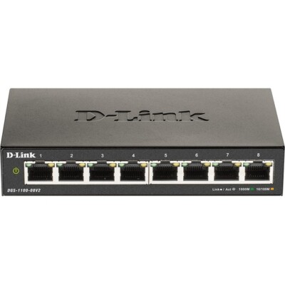 D-Link DGS-1100-08V2 8-Port Smart Ethernet Switch DGS110008V2