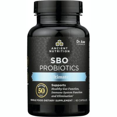 Ancient Nutrition Sbo Probiotics Ultimate 50 миллиардов Кое 60 капсул