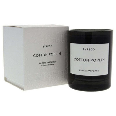 Cotton Poplin Scented Candle by Byredo for Unisex - 8.4 oz Candle