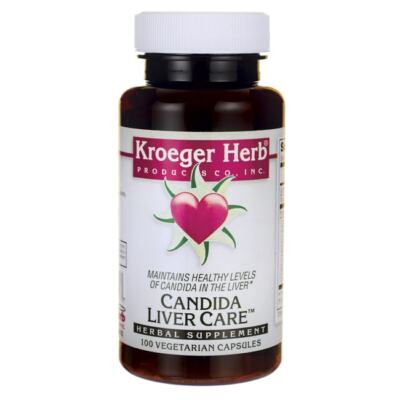 Kroeger Herb Candida для ухода за печенью, 100 растительных капсул