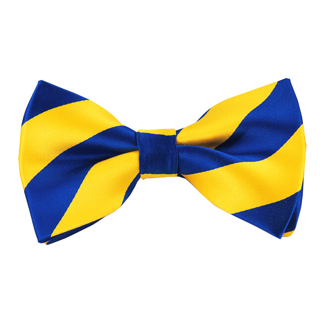 Romario Manzini® Men's collegiate Stripe Pre-Tied Bow Tie (23 colors)