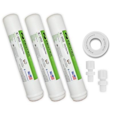 3 x Kühlschrankfilter Premiumklasse, PENTEK IC-101L + Teflonband GRATIS