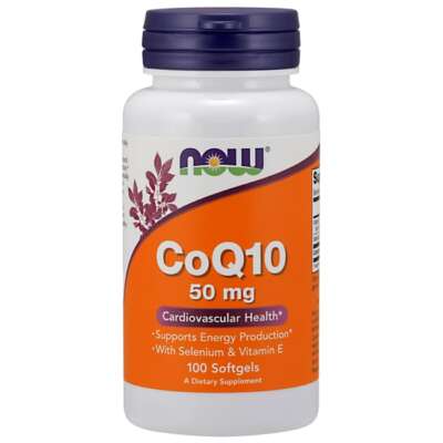 NOW Foods Coq10 50 мг 100 таблеток