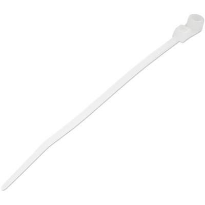 StarTech.com 4''(10cm) Cable Ties with Mounting Hole, 7-8''(24mm) Dia, 18lb(8kg) T