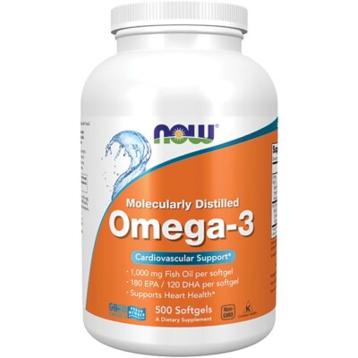 NOW Foods Молекулярно дистиллированная омега-3 500 Sgels