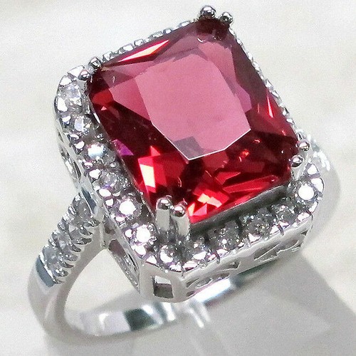 CHARMING 5 CT RUBY 925 STERLING SILVER RING SIZE 5-10 | eBay