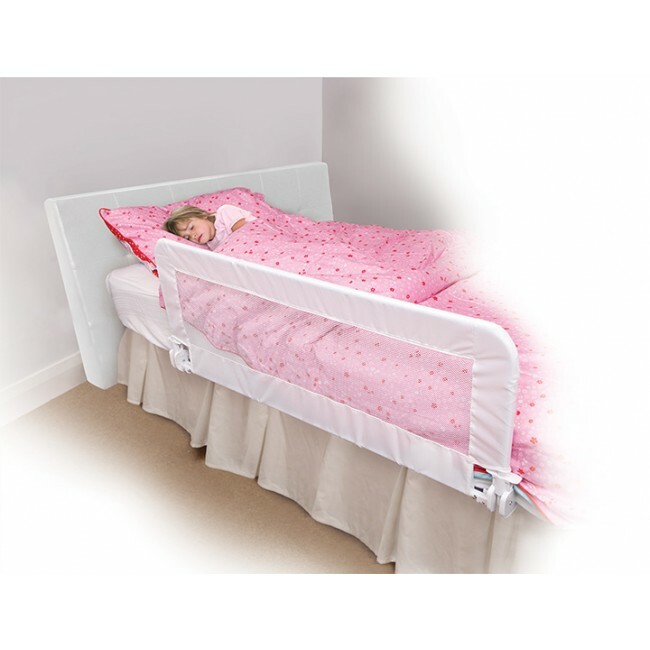 NEW Dreambaby Phoenix White Fold Down Bed Rail Bedrail Baby Toddler
