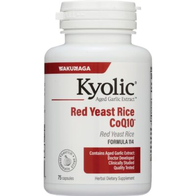 Kyolic Красный дрожжевой рис Coq10 Formula 114 75 капсул