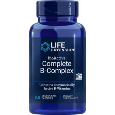 Life Extension Биоактивный комплекс B-комплекс, 60 растительных капсул