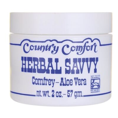 Country Comfort Herbal Savvy Comfrey - Бальзам с алоэ вера, 2 унции