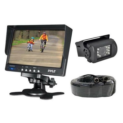 Weatherproof Rearview Backup Camera System Kit with 7 in. LCD Color