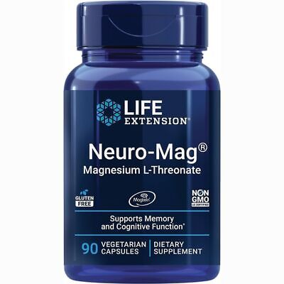 Life Extension Neuro-Mag L-треонат магния 144 мг 90 растительных капсул