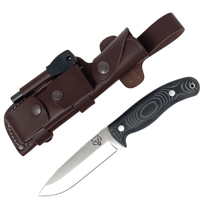Mk II TBS Timberwolf Camp Knife - DC4 & Firesteel Edition - Black Micarta