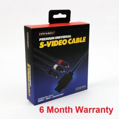 Retro-Bit High-grade S-Video Cable for GameCube N64 and SNES