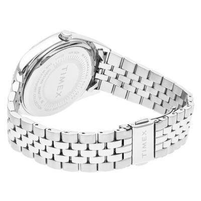 Pre-owned Timex [] Watch Waterbury Legacy Orange Dial Quartz 40mm Tw2v17900 Silver