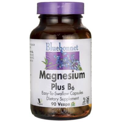 Bluebonnet Nutrition Magnesium Plus B6 90 капсул